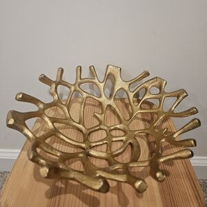 Source Unknown Gold Decorative Bowl